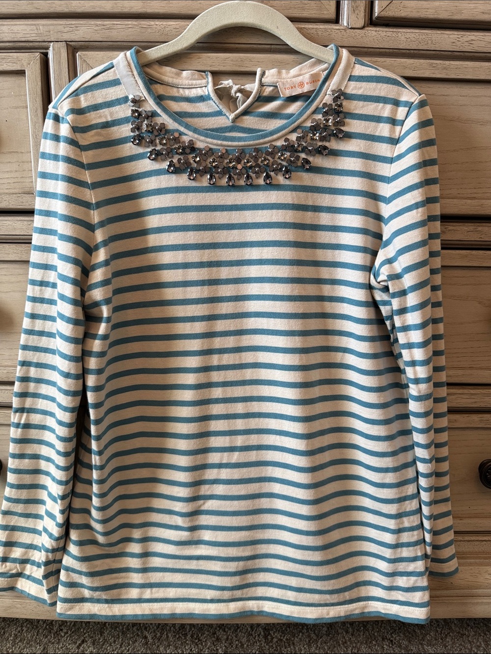 Tory Burch long sleeve embellished shirt